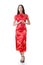 Chinese woman dress traditional cheongsam