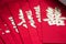 Chinese word wedding Red packets