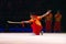 Chinese Wushu gymnasts with sword