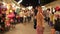 Chinese Young Woman Shopping at asian night market
