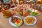 Chinese-Yunnan cuisine, chicken, pork and soup. The local restaurant in Doi Mae Salong, Mae Fa Luang, Chiang Rai, Thailand, near