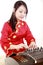 Chinese zither performer