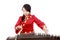 Chinese zither performer