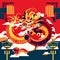 Chinese zodiac sign dragon. Horoscope, astrology, horoscope. Generative AI