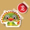 Chinese Zodiac Sign Dragon Sticker