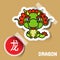 Chinese Zodiac Sign dragon sticker