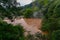 The Chinoike Jigoku Blood Pond Hell is one of eight Beppu hot spring onsen. the most famous at beppu city in autumn. Oita,