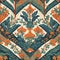 Chinoiserie Blanket Wallpaper Pattern