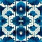 Chinoiserie chinese vase blue seamless pattern