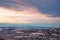 Chinook arch of the Calgary skyline