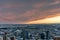 Chinook arch of the Calgary skyline