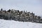 Chinstrap penguin rookery in Antarctica