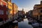 Chioggia - Church of Saint James Apostle with view of canal Vena nestled in charming town of Chioggia