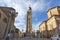 Chioggia, Italy - February 13, 2018: Historic center of Chioggia. The medieval cathedral Santa Maria Assunta in Chioggia, situated