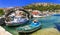 Chios island. Greece - traditional fishing village Lagkada in Chios island