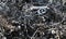 Chips and curls of ferrous metal into landfill for recycling 3