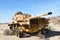 CHIRIACO SUMMIT, CA - DECEMBER 10, 2016: M60 Tank Closeup. The derelict vehicle is at the General Patton Memorial Museum in the Ca