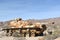 CHIRIACO SUMMIT, CA - DECEMBER 10, 2016: An M60 Tank. The derelict vehicle is on display at the General Patton Memorial Museum in