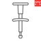 Chiropractic adjusting tool line icon