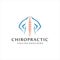 Chiropractic Body Pain Exercise Vector spine diagnostics symbol design Logo