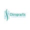 Chiropractic logo vector, spine health care medical symbol or icon, physiotherapy template