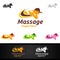 Chiropractic, massage, back pain and osteopathy Logo Design