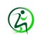 Chiropractic physiotherapy logo design. creative human spinal health care