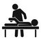 Chiropractor icon, simple style