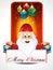 Chirstmas background with santa claus