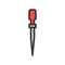 Chisel, Filled outline icon, carpenter and handyman tool and equipment set