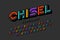 Chisel font