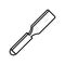 Chisel tool line style icon