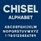Chiseled Alphabet Vector Font.