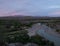 Chisos Mountain Range with Valley in the Foreground in Big Bend National Park at Dusk