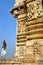CHITTORGARH, RAJASTHAN, INDIA - DECEMBER 14, 2017: Details of the Adhbudhnath Shiva Temple, located inside the fort Garh of Chit