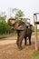 CHITWAN, NEPAL-MARCH 27: Elephant safari 27, 2015 in Chitwan, Ne