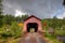 Chitwood red wooden Covered bridge