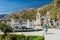 CHIVAY, PERU - MAY 29, 2015: Square in Chivay village, near Colca canyon, Pe