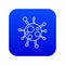 Chlamydia virus icon blue vector