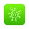Chlamydia virus icon green vector