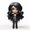 Chloe: Stylistic Manga Doll With Black Hair - Vinyl Toy By Superplastic