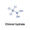 Chloral hydrate geminal diol
