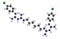 Chlorhexidine antiseptic molecule. Atoms are represented as spheres with conventional color coding: hydrogen (white), carbon (grey