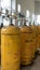 Chlorine cylinder of disinfection system for water treatment plant