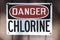 Chlorine Danger Sign