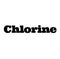 Chlorine stamp on white