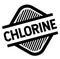 Chlorine stamp on white