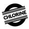 Chlorine stamp on white