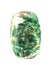Chlorite, quartz with chlorite Crystal Gemstone. Transparent with green blotches