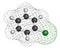 Chlorobenzene industrial solvent molecule